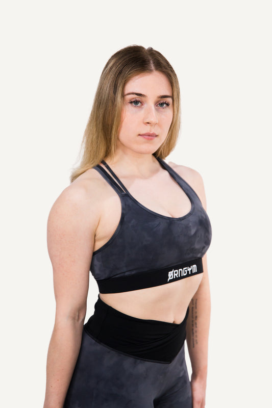 FREYA'S TOP TIE-DYE BLACK